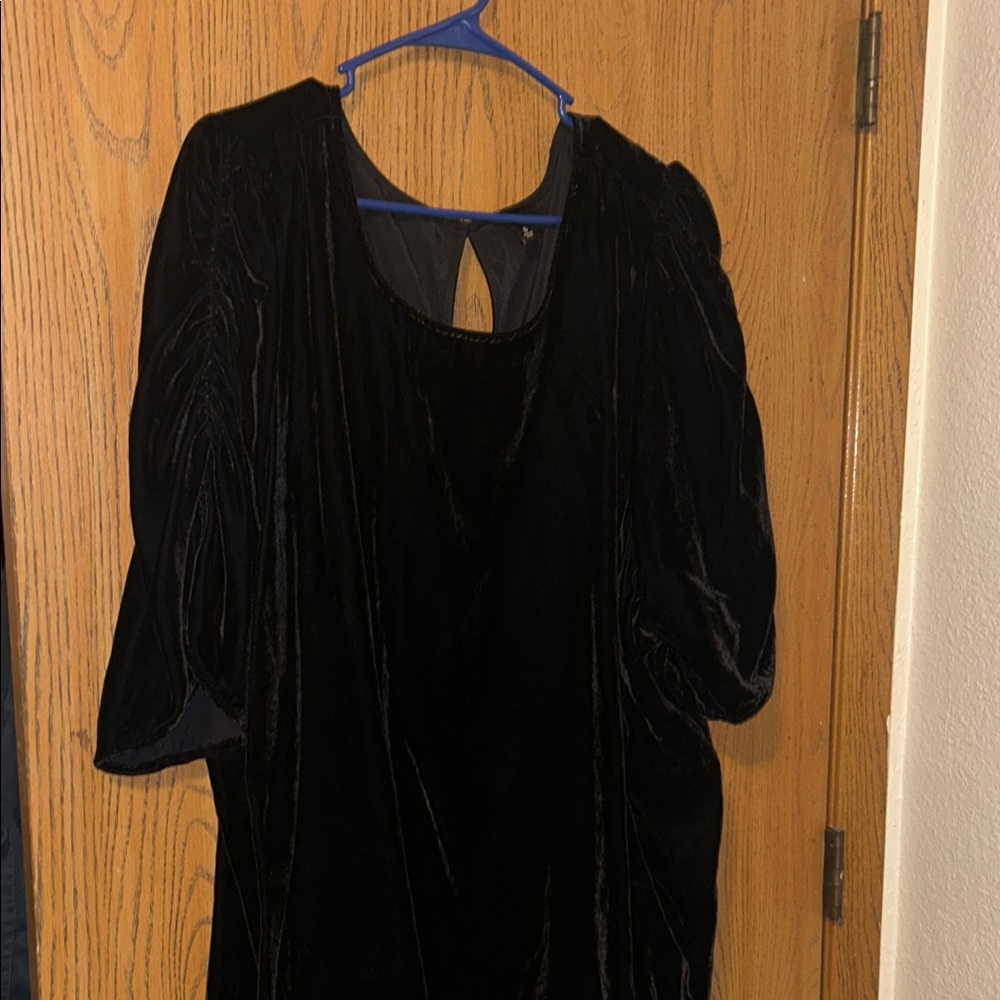 torrid Black Velvet Dress with Scoop Neck